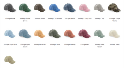 Low-profile vintage cap