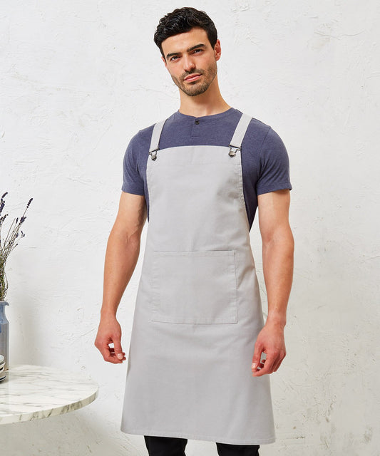 Cross back 'barista' bib apron PR129