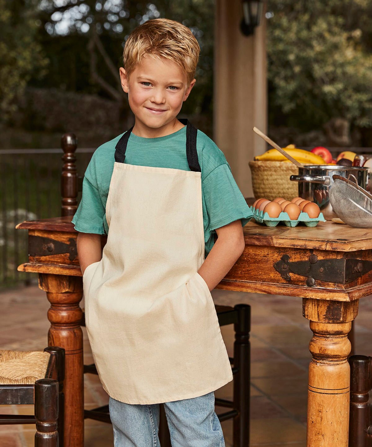 Fairtrade cotton junior craft apron WM362